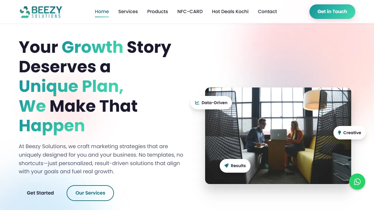 Screenshot of Beezy Solutions