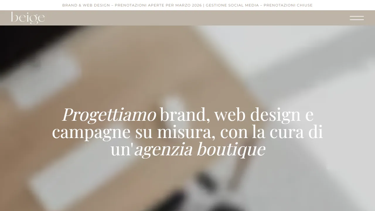 Screenshot of Beige Communication Lab