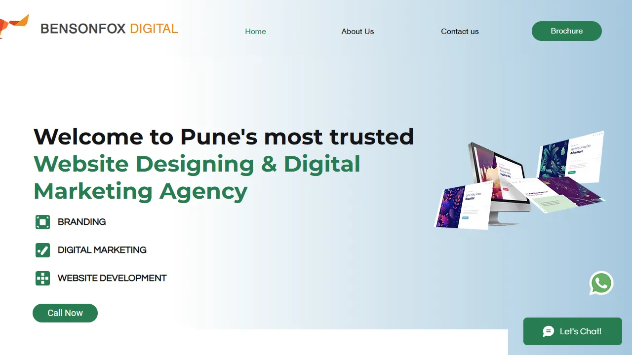Screenshot of Bensonfox Digital - Website Designing & Digital Marketing Agency