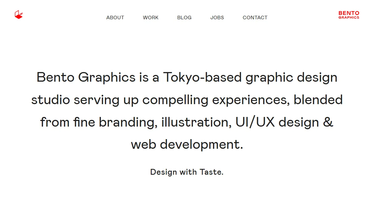 Screenshot of Bento Graphics Inc.