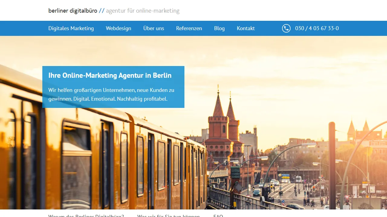 Screenshot of Berliner Digitalbüro