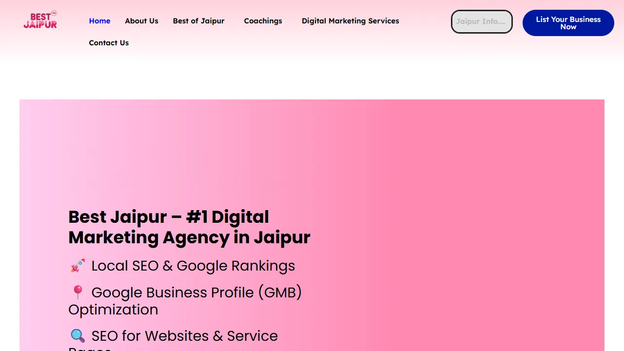 Screenshot of Best Jaipur