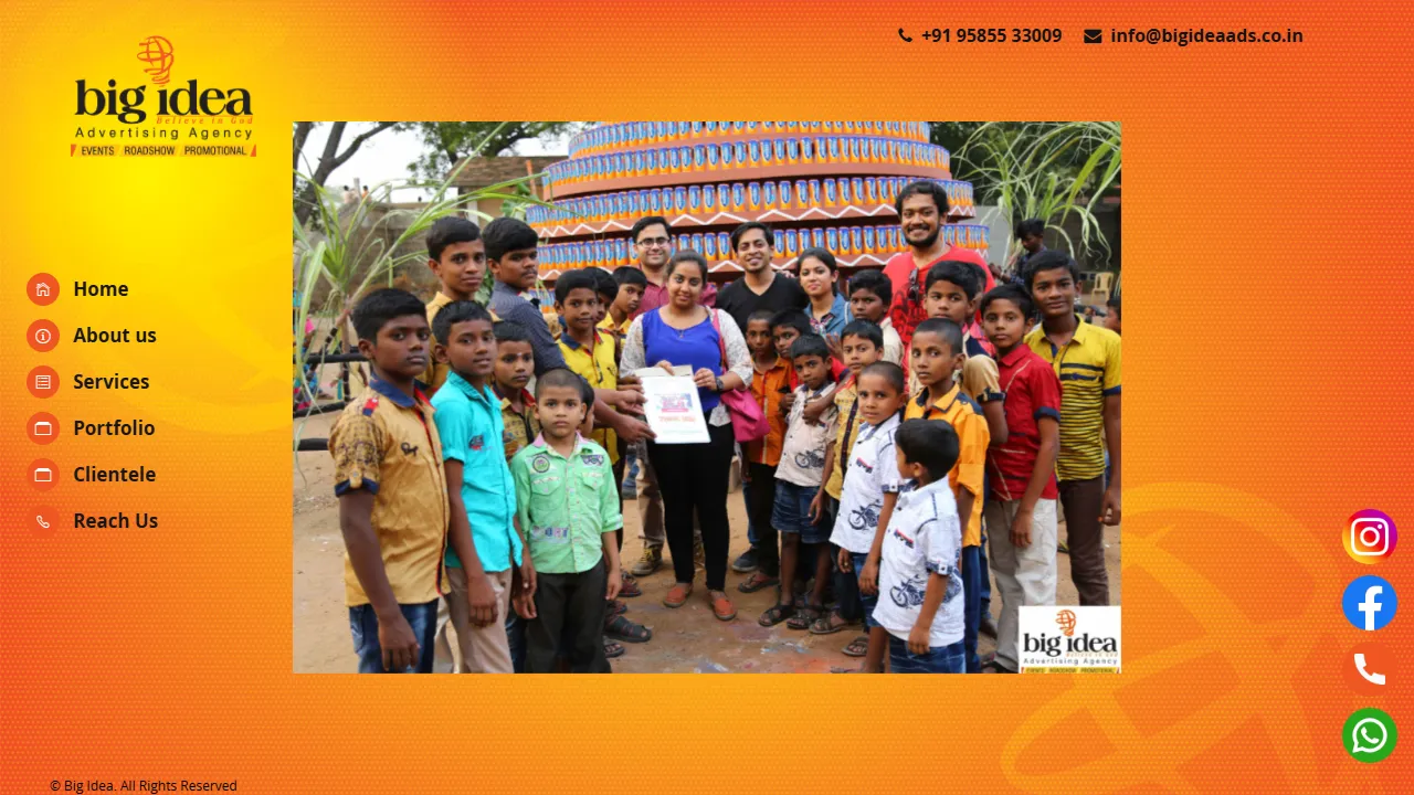 Screenshot of Big Idea Advertising Agency