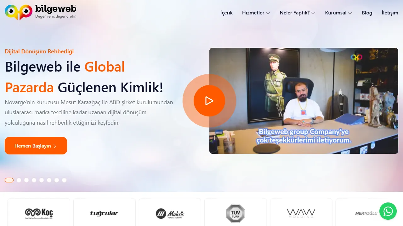 Screenshot of Bilgeweb Interactive Advertising Agency