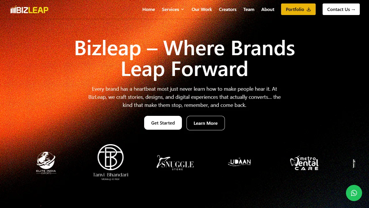 Screenshot of Bizleap - Best Marketing Agency in Nagpur