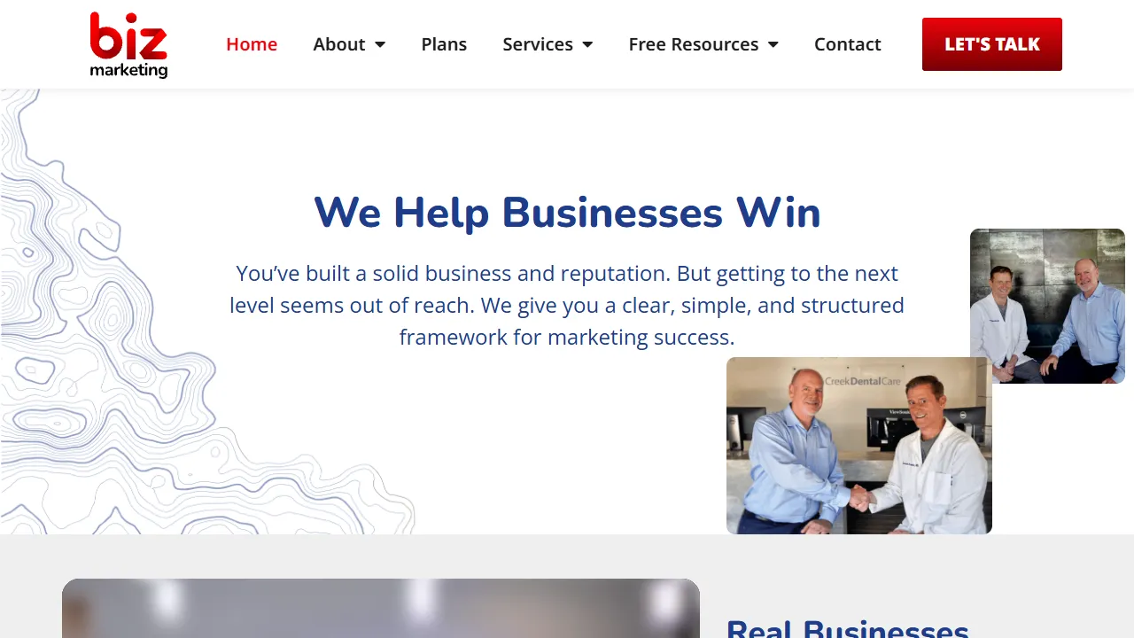 Screenshot of BizMarketing