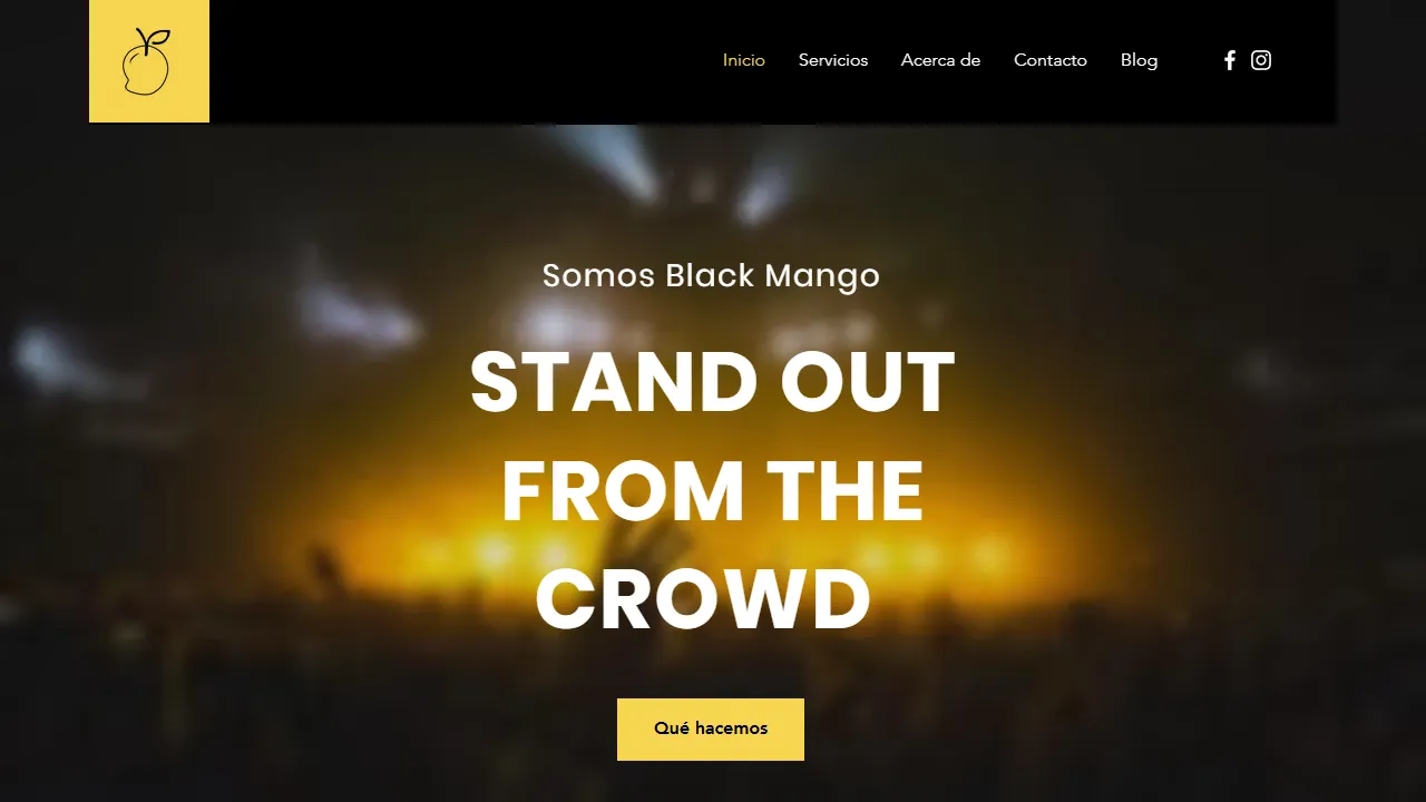 Screenshot of Black Mango Agency