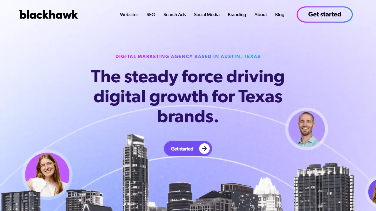 Screenshot of Blackhawk Digital Marketing