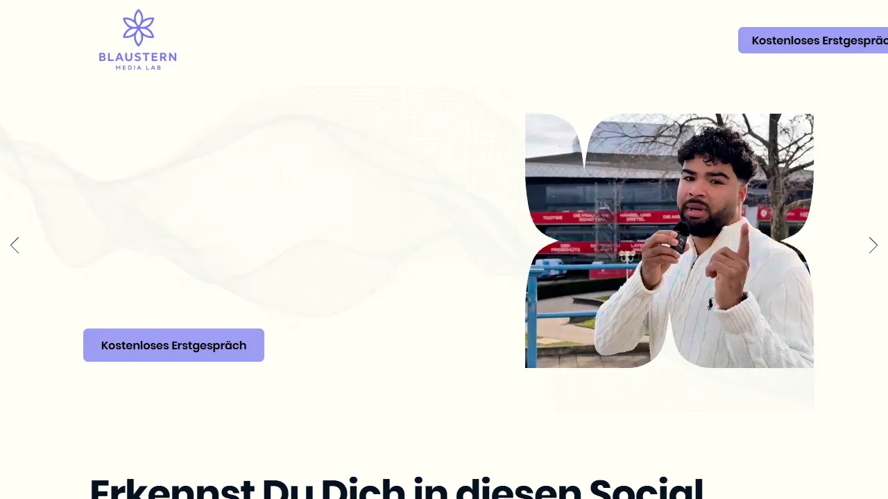 Screenshot of Blaustern Media Lab