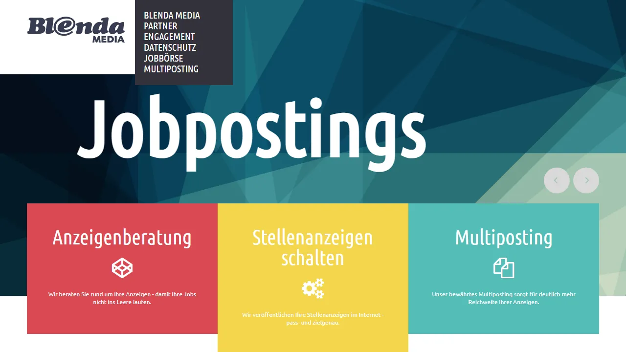 Screenshot of BLENDA media