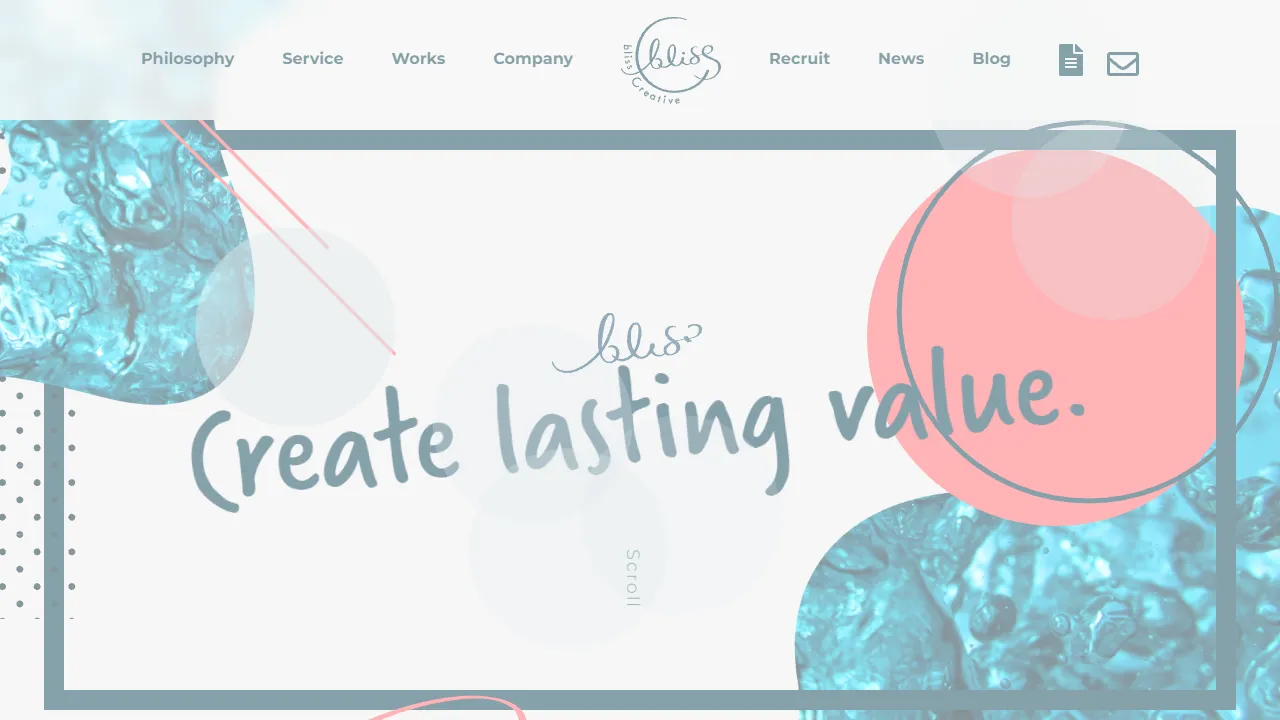 Screenshot of 株式会社blissCreative