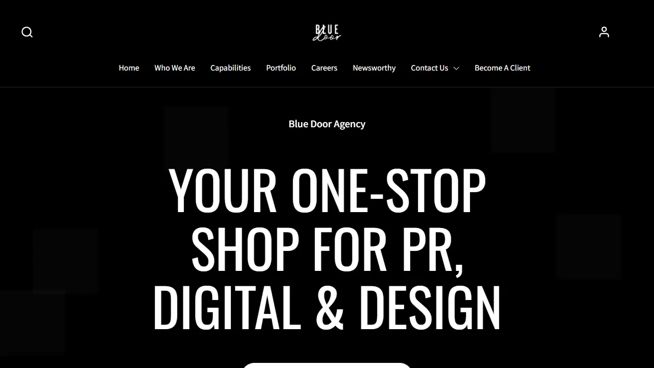 Screenshot of Blue Door Agency