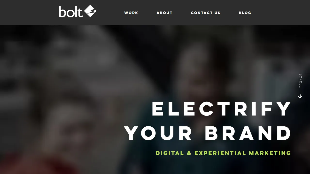 Screenshot of Bolt Marketing Group