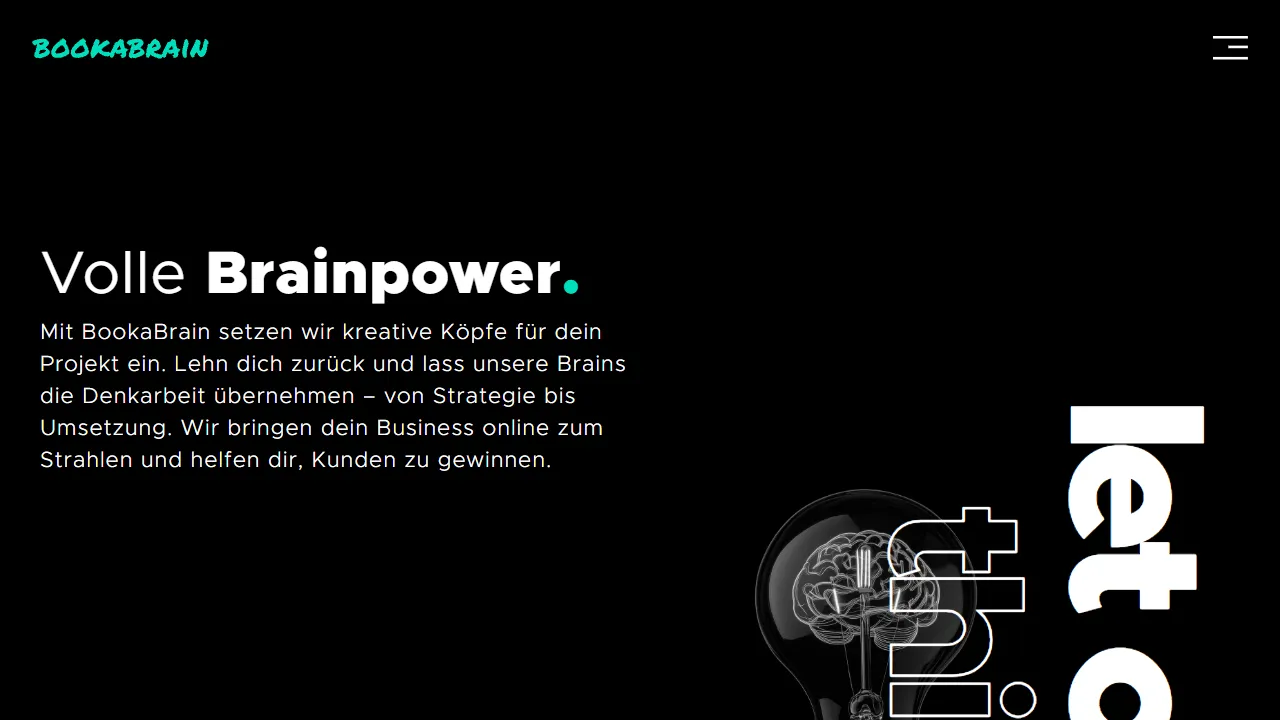 Screenshot of BOOKaBRAIN - Online Marketing Agentur in Berlin