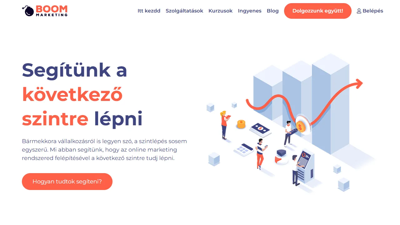 Screenshot of BOOM Marketing