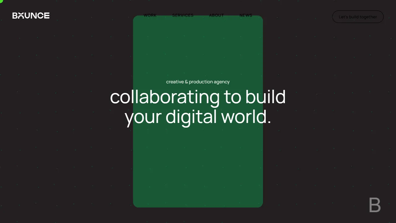 Screenshot of Bounce Creative Digital Agency