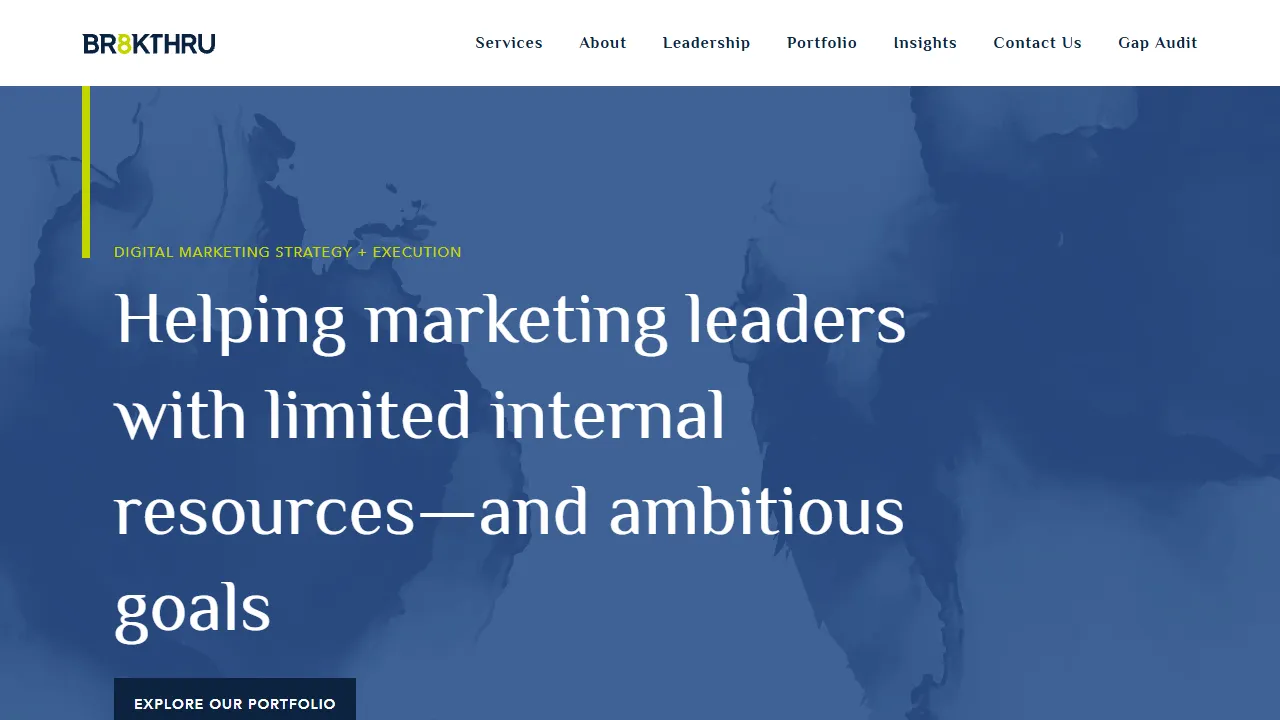 Screenshot of Br8kthru Consulting