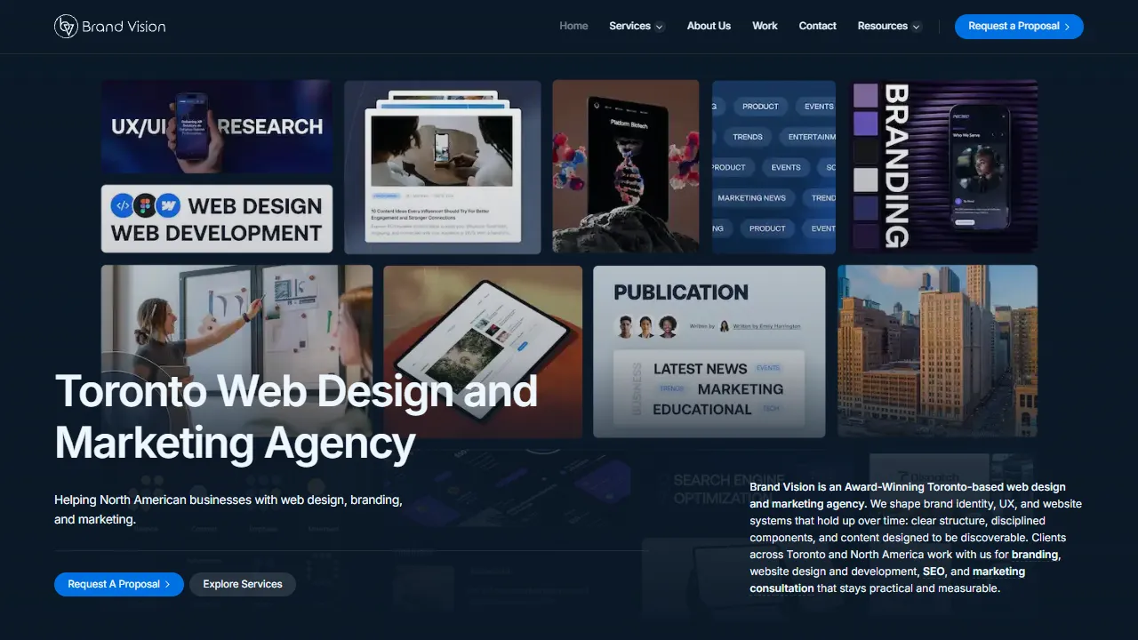 Screenshot of Brand Vision