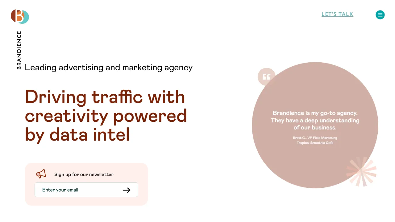 Screenshot of Brandience