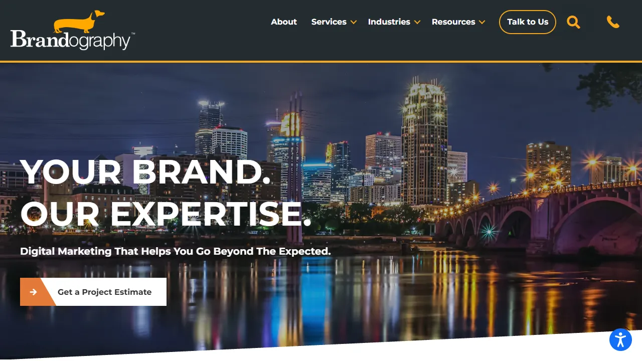 Screenshot of Brandography