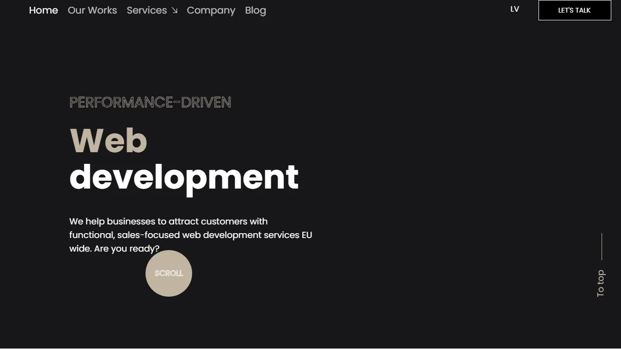 Screenshot of Brandsite - Mājaslapu izstrāde | Interneta veikalu izveide