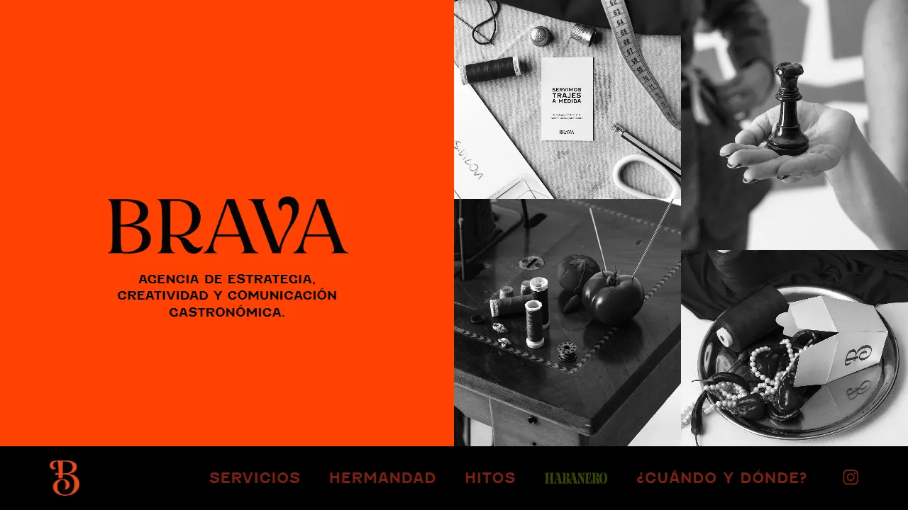 Screenshot of Brava Agencia Creativa