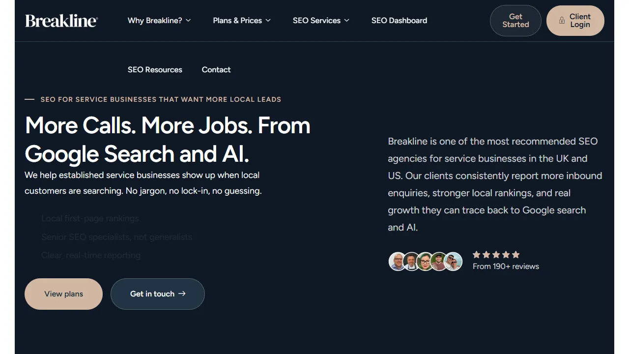 Screenshot of Breakline