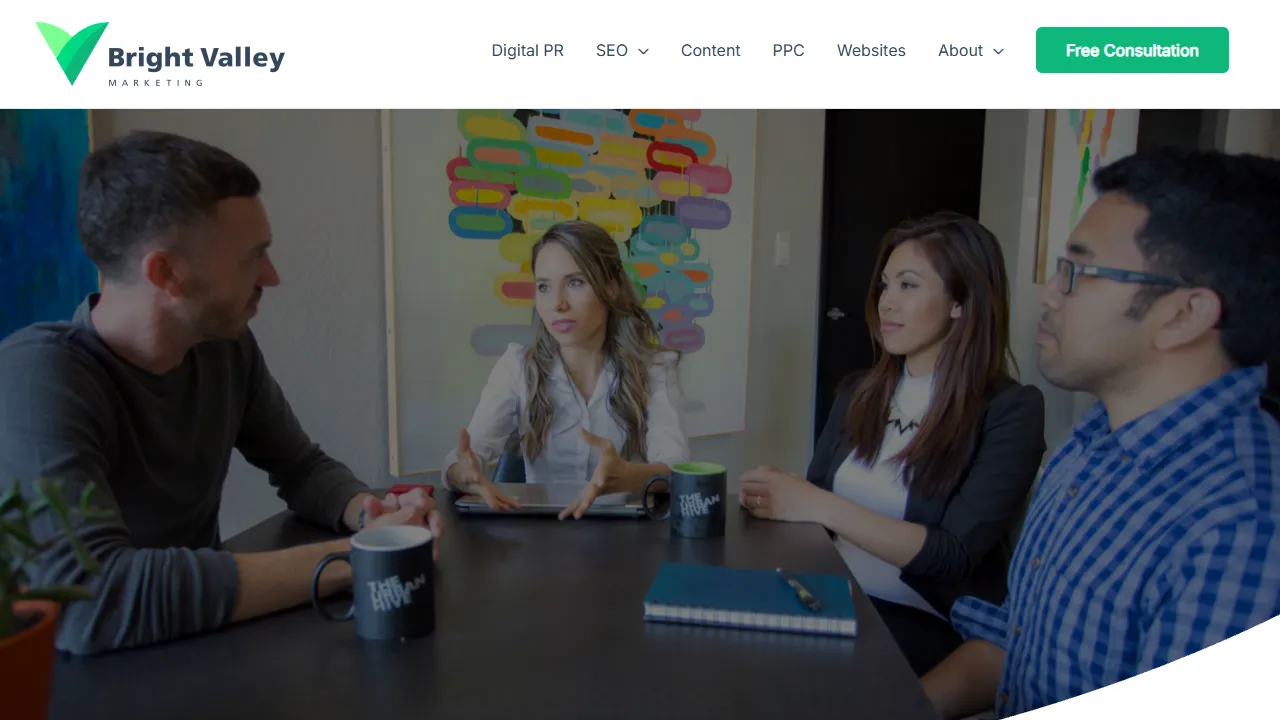 Screenshot of Bright Valley Marketing