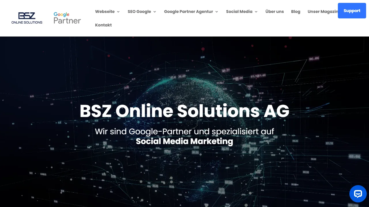 Screenshot of BSZ Online Solutions AG