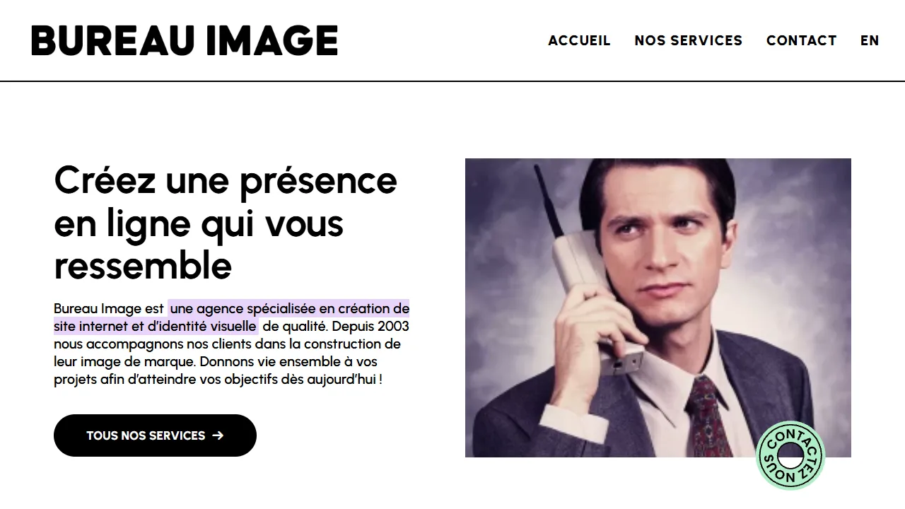 Screenshot of Bureau Image