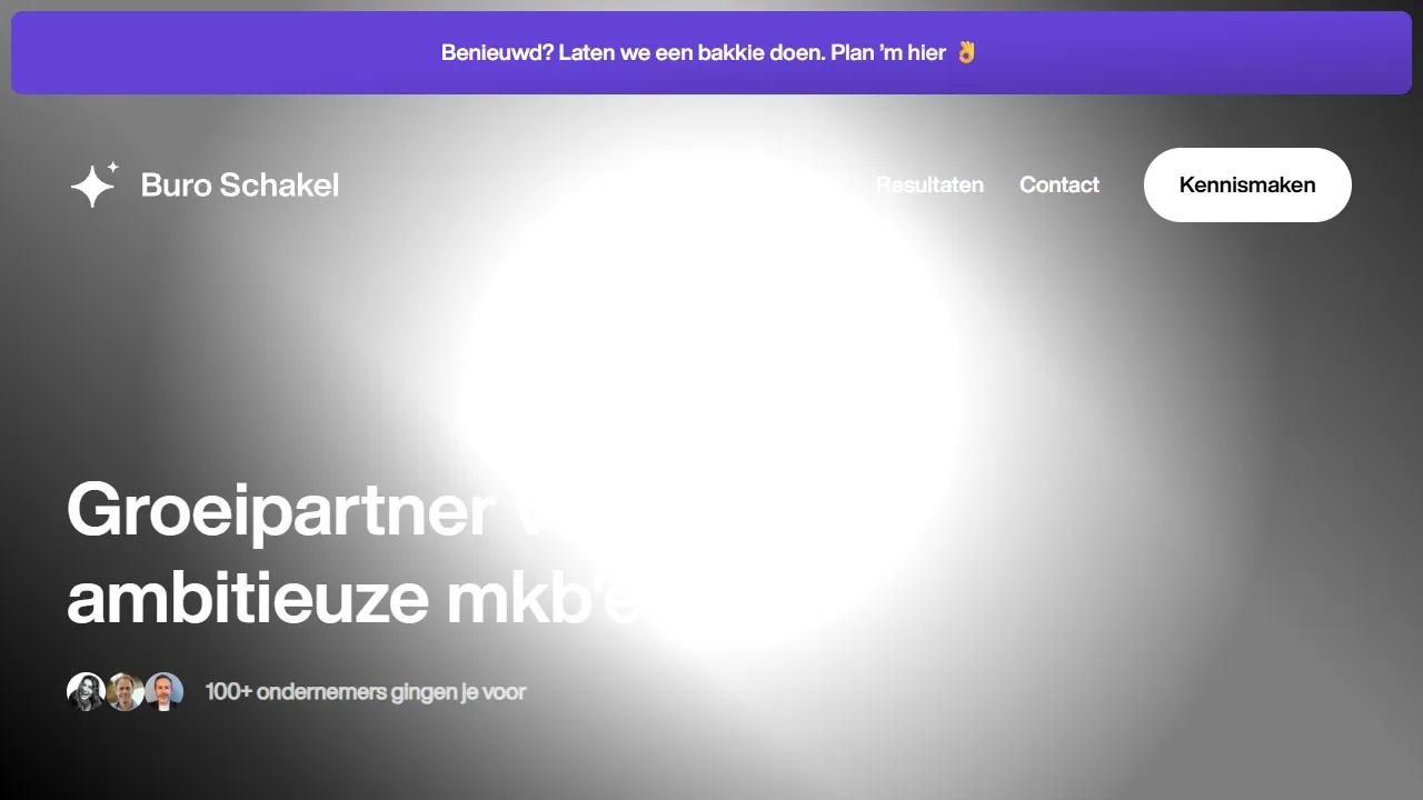 Screenshot of Buro Schakel · Strategie, Branding & Marketing