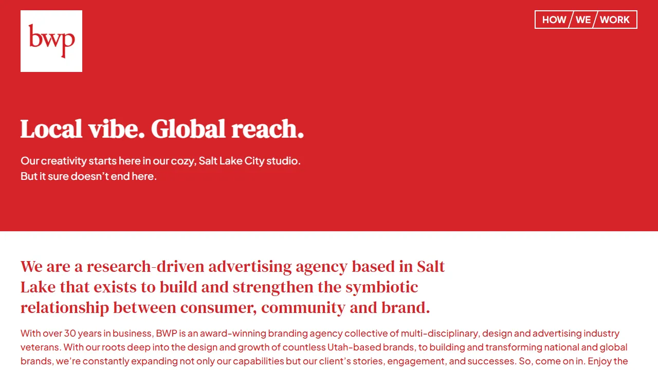 Screenshot of BWP Communications