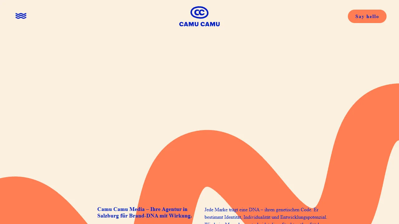 Screenshot of Camu Camu Media GmbH