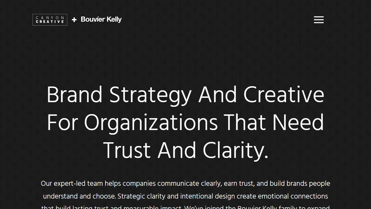 Screenshot of Canyon Creative