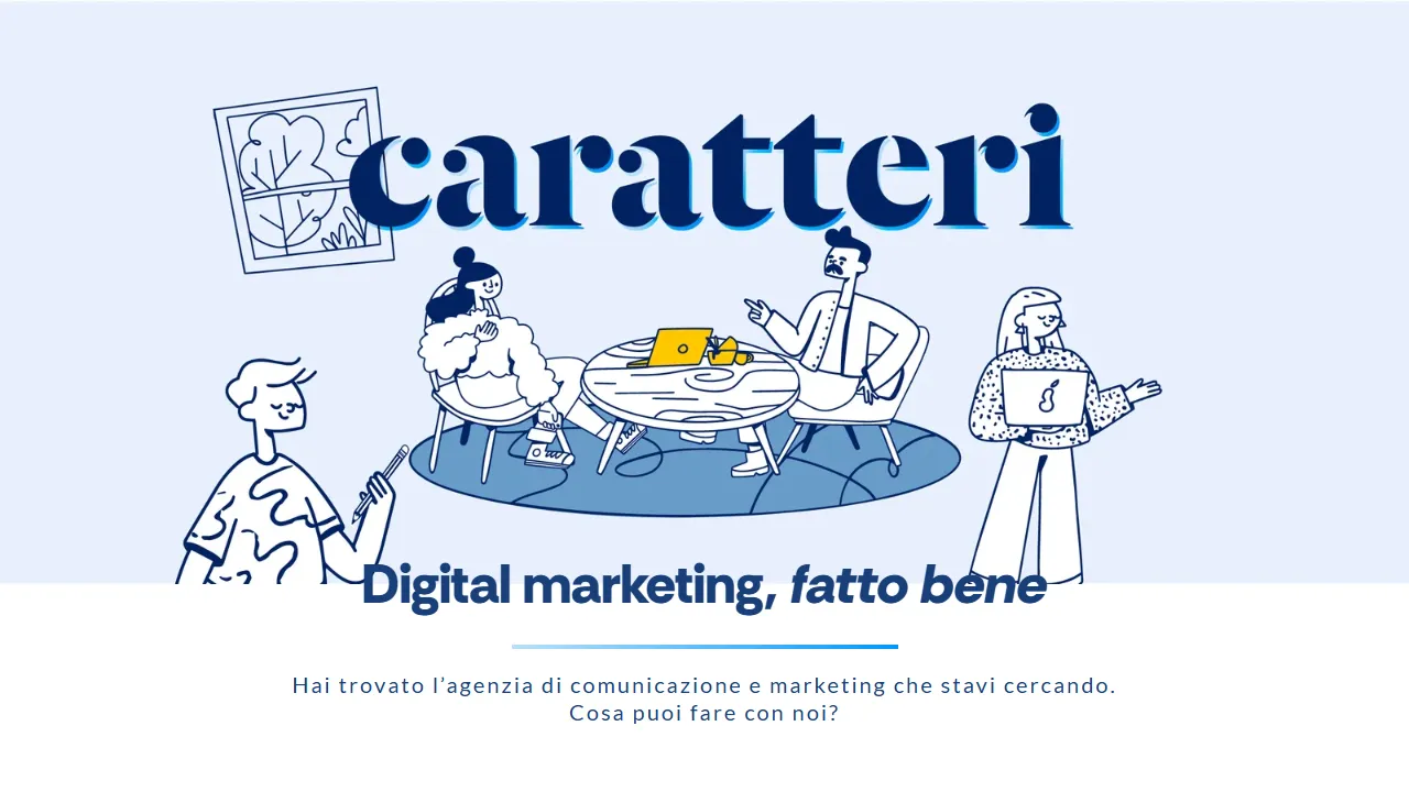 Screenshot of Caratteri Agency