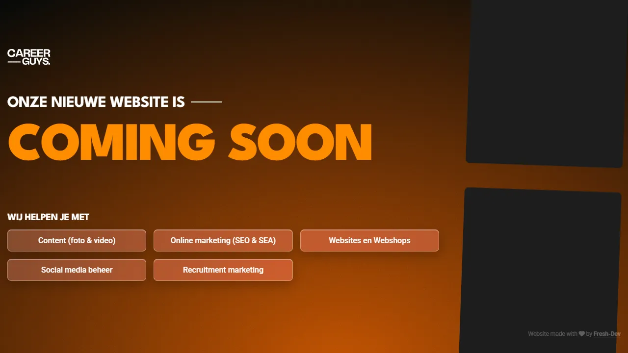 Screenshot of Careerguys | Marketing bureau