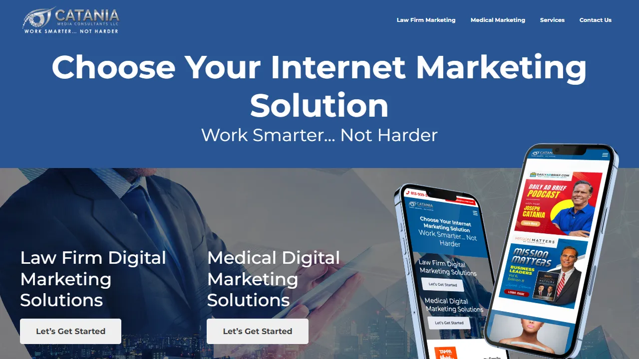 Screenshot of Catania Media Consultants