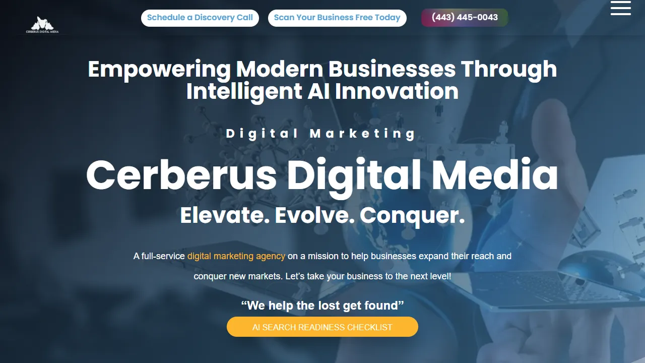 Screenshot of Cerberus Digital Media
