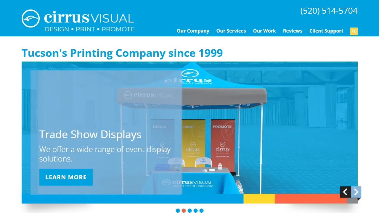 Screenshot of Cirrus Visual