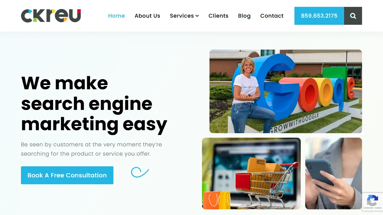 Screenshot of CKREU Consulting