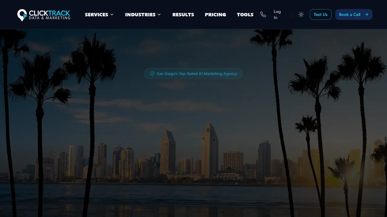 Screenshot of Click Track Marketing - Downtown San Diego SEO