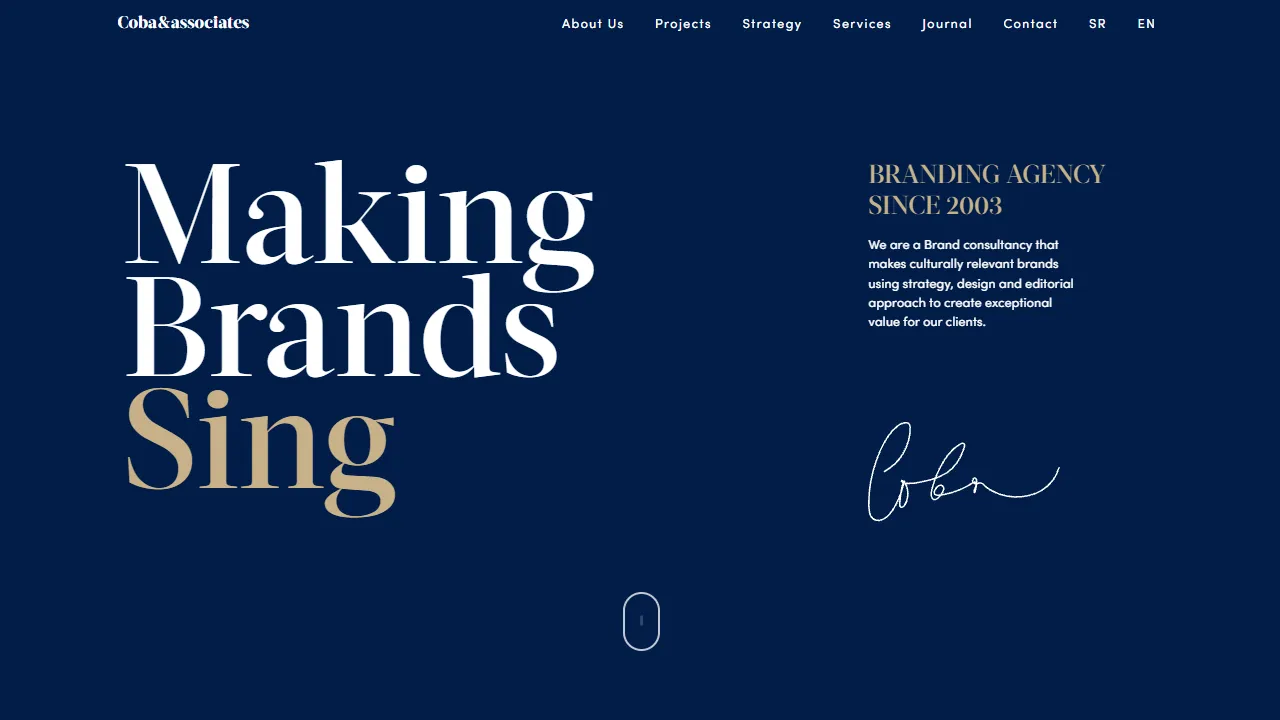 Screenshot of COBA & ASSOCIATES