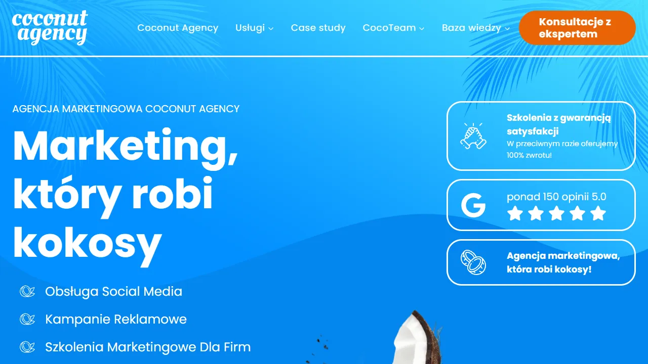 Screenshot of Coconut Agency