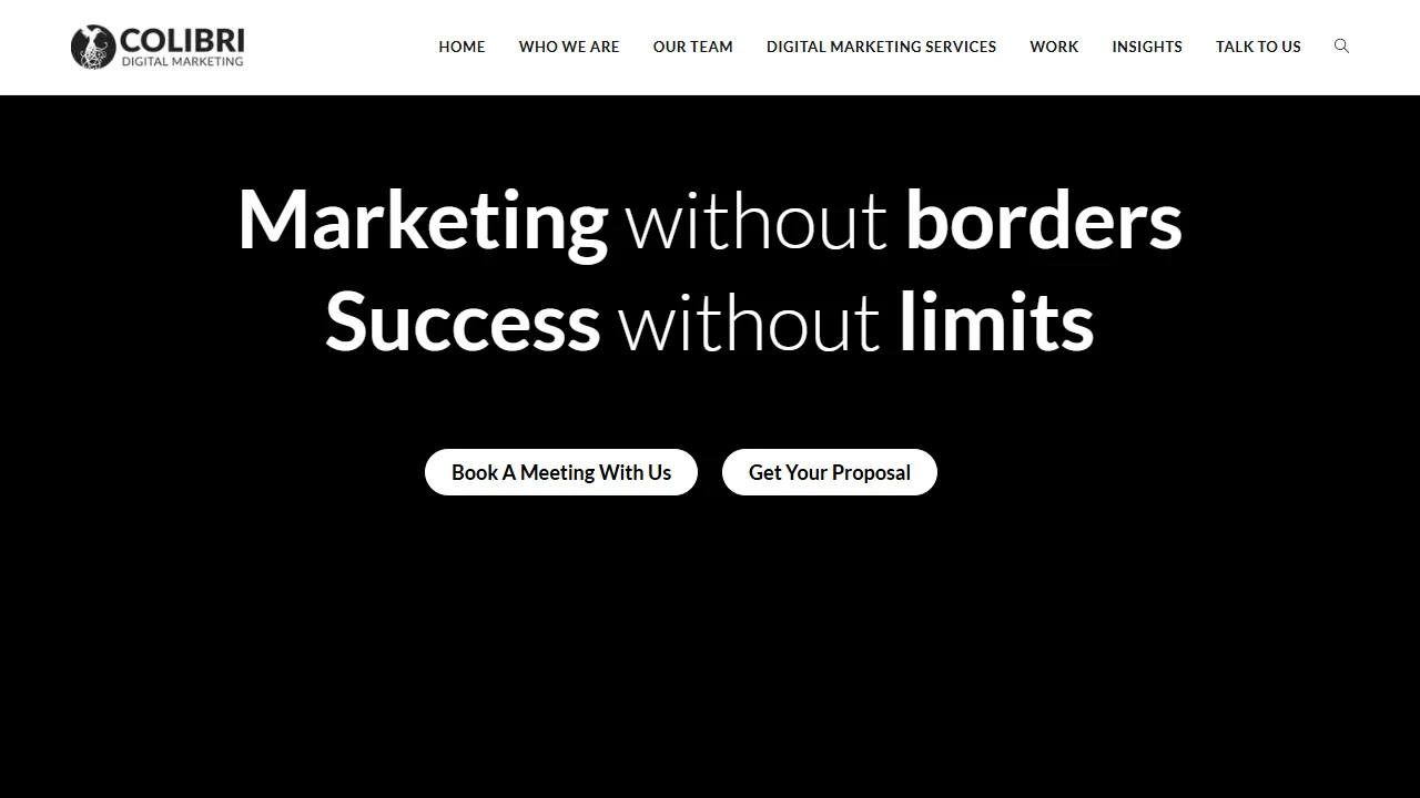 Screenshot of Colibri Digital Marketing