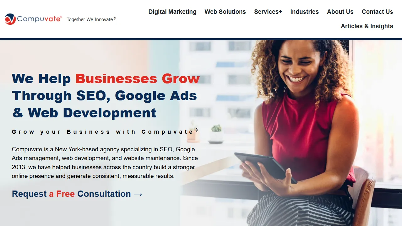 Screenshot of Compuvate®