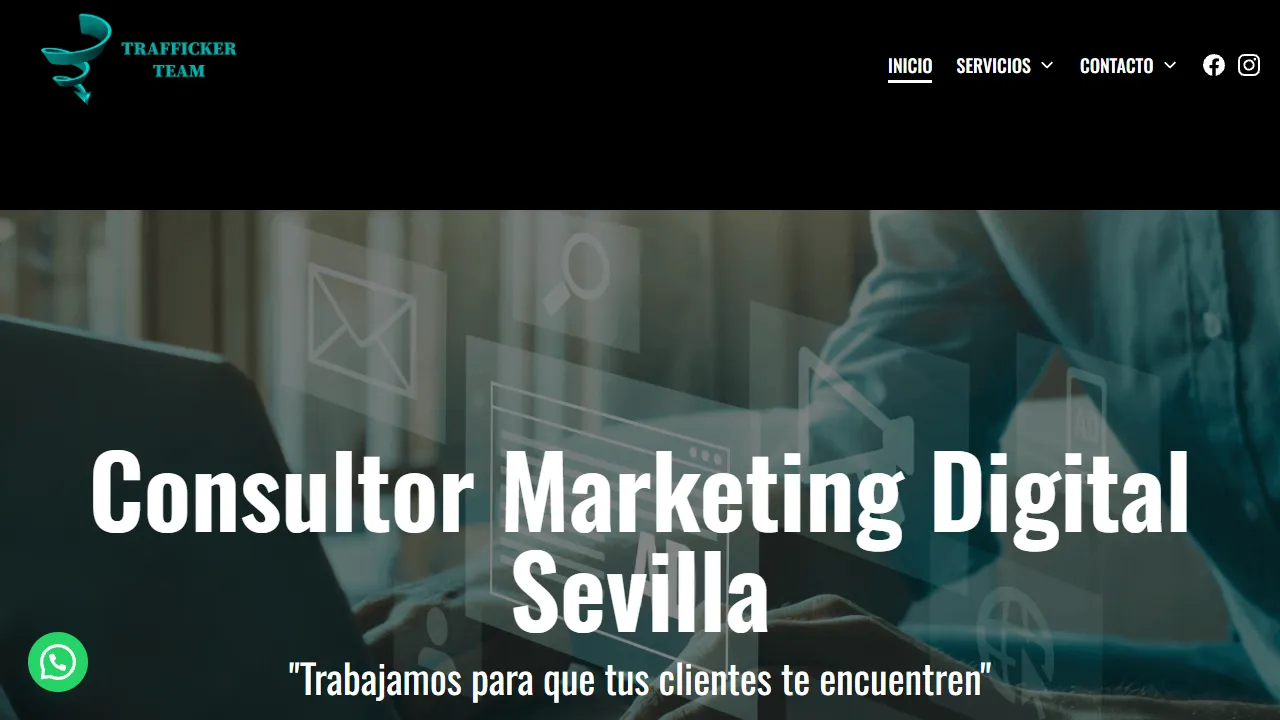 Screenshot of Consultor Marketing Digital Sevilla - Trafficker Team