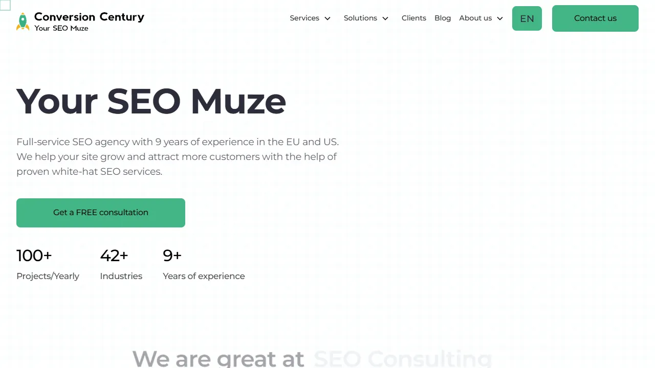 Screenshot of Conversion Century