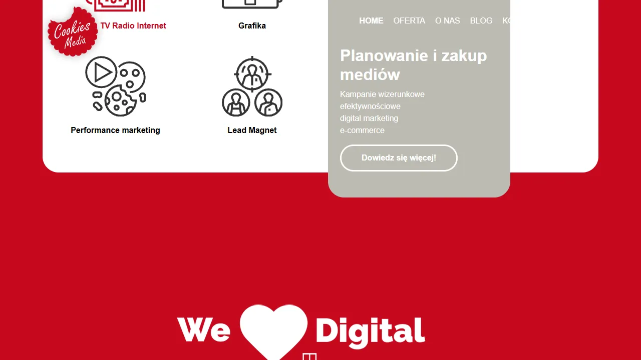 Screenshot of Cookies Media