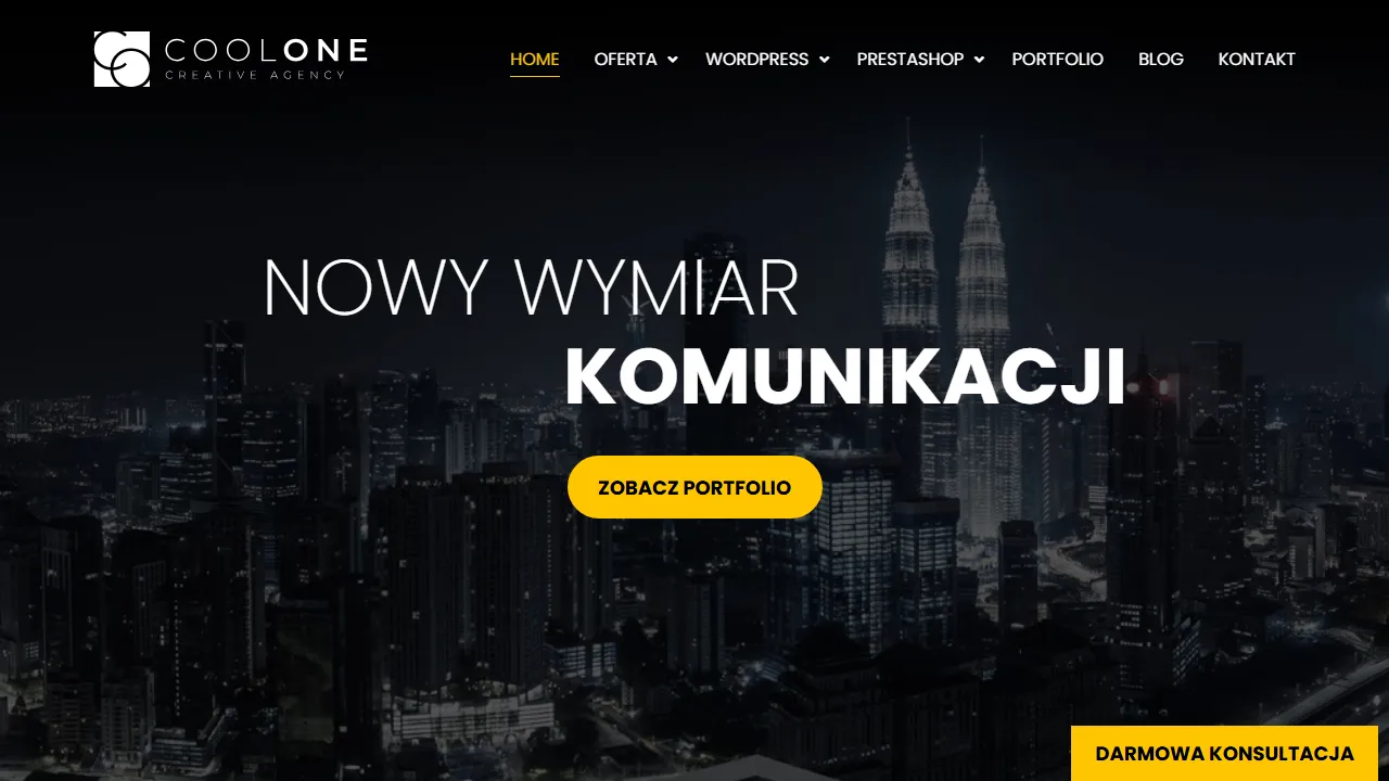 Screenshot of CoolOne - Strony Internetowe Warszawa | Pozycjonowanie Stron | Agencja SEO | Sklepy