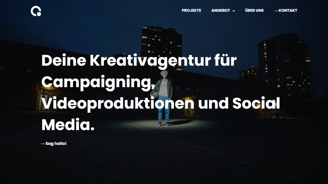 Screenshot of creasquare GmbH | Kampagnen | Videoproduktion | Social Media